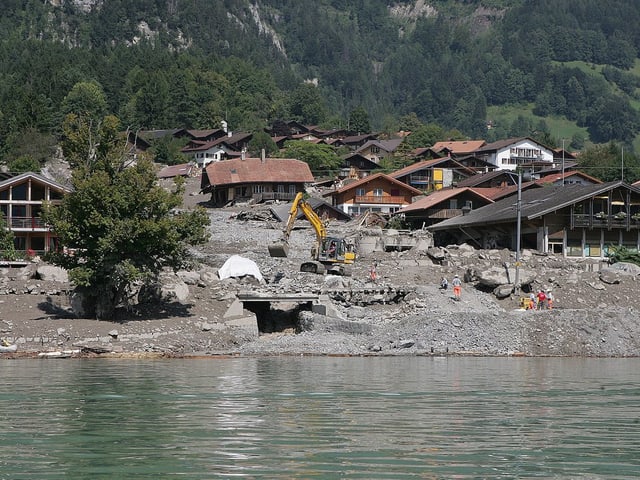 In Brienz brachte der Glyssibach Tod und Verderben