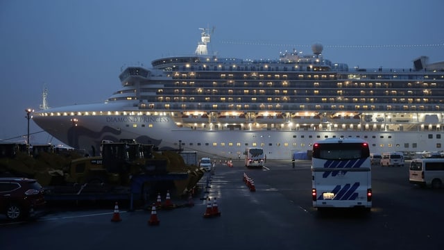 Die Passagiere des Kreuzfahrtschiffes Diamond Princess standen zwei Wochen lang unter Quarantäne. 