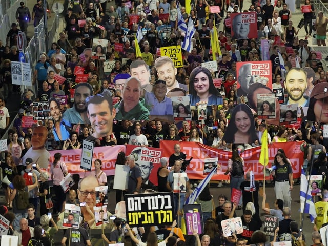 Demosntration in Tel Aviv am 10. Oktober.