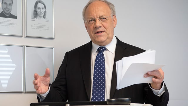 Bundesrat Schneider-Ammann spricht an einer Veranstaltung