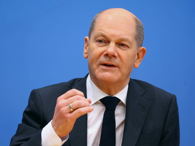 Olaf Scholz im Porträt.