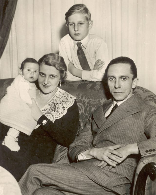 Familienfoto Goebbels, schwarz-weiss.