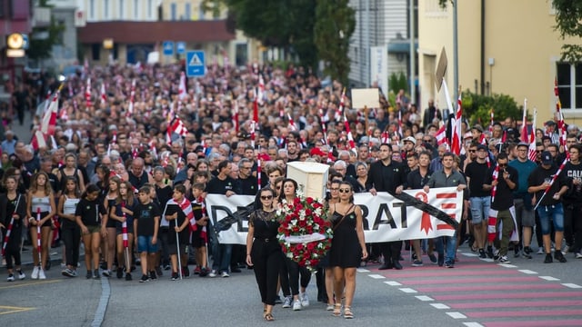 Demonstration in Moutier