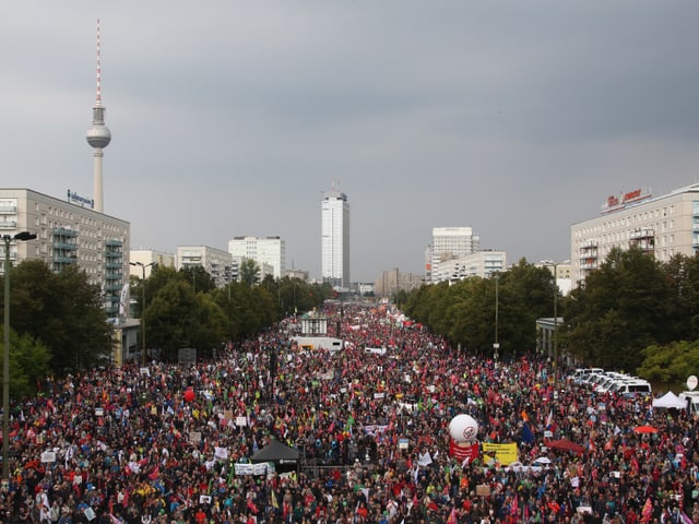 Demonstranten in Berlin