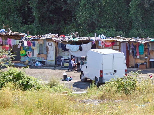 Roma-Siedlung in Frankreich