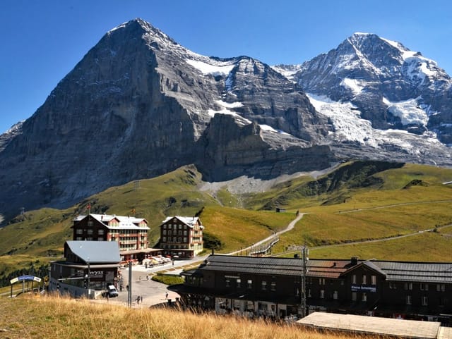 T-Schirt Wetter auf der Kleinen Scheidegg.