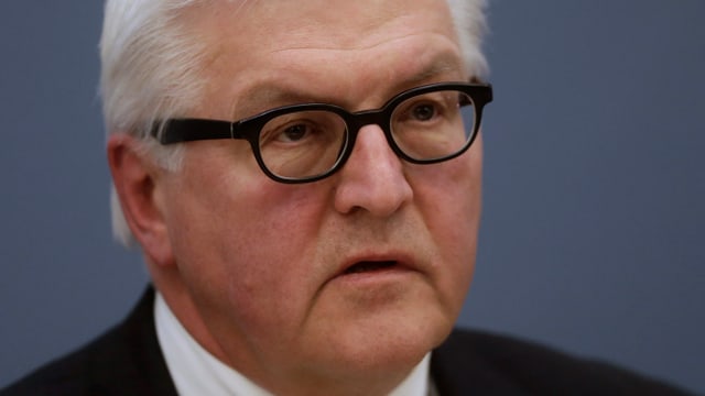 Der deutsche Aussenminister Steinmeier gibt sich entschlossen.