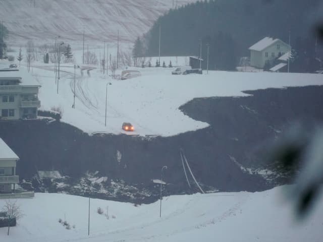 Landslide near Oslo