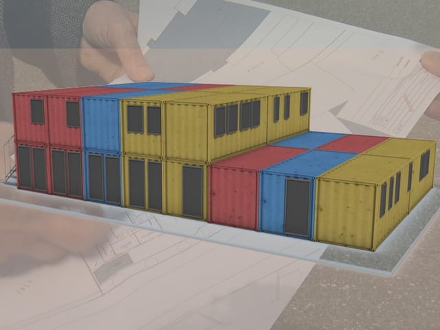 Visualisierung Container Konsumraum