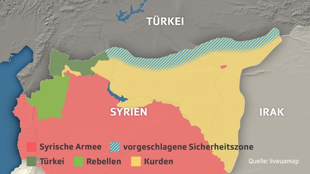 Karte von Syrien