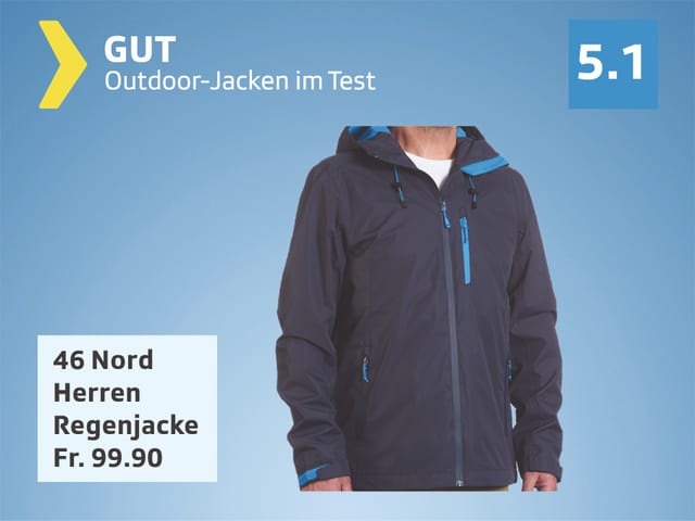 Platz 3, 46 Nord, Herren-Regenjacke