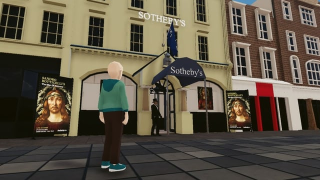 Bild aus einem Game: Gebäude mit der Aufschrift Sotheby's