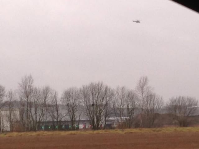 Helikopter am Himmel