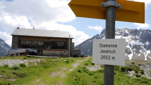 Die Jenatschhütte.