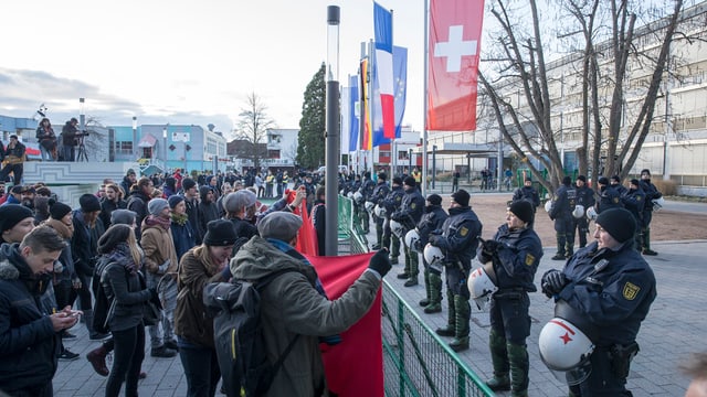 Pegida-Demonstration in Weil am Rhein vom November.