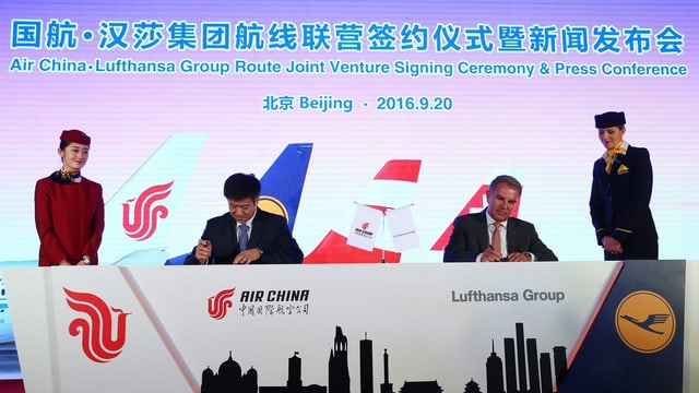 Joint Venture zwischen Lufthansa und Air China.