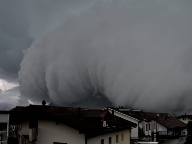 Bedrohliche Wolke.