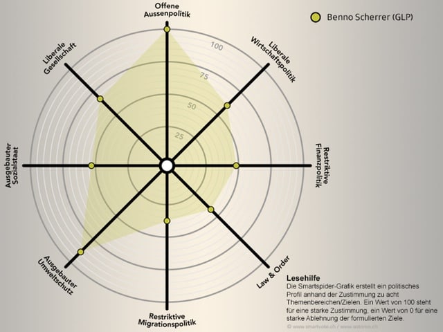 Spidergrafik von Benno Scherrer