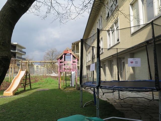 Spielplatz vor der Unterkunft