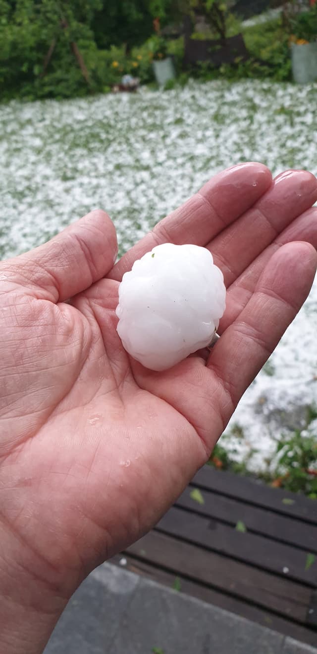 Hagelsturm in Wädenswil!