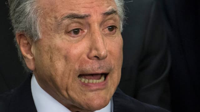 Temer bei einer Rede