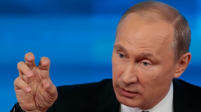 Eine Porträtaufnahme vom russischen Präsidenten Wladimir Putin.