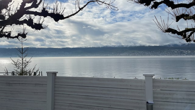 In Herrliberg sieht man den See oft nur hinter Mauern und Holzwänden.