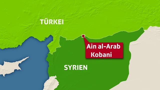 Karte der Grenzregion Türkei/Syrien