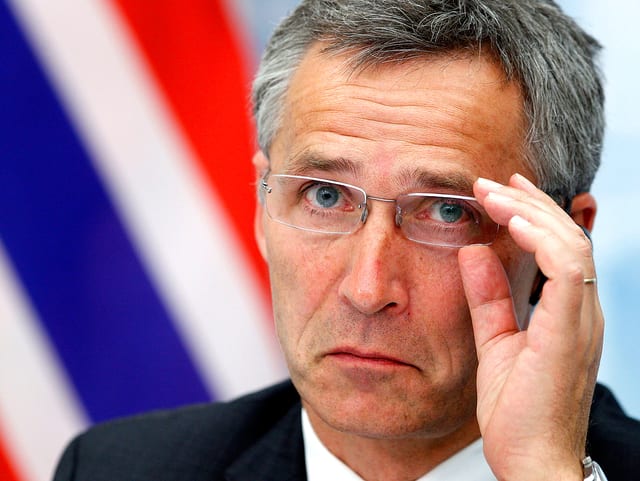 Portrait des neuen Nato-Generalsekretärs Jens Stoltenberg.