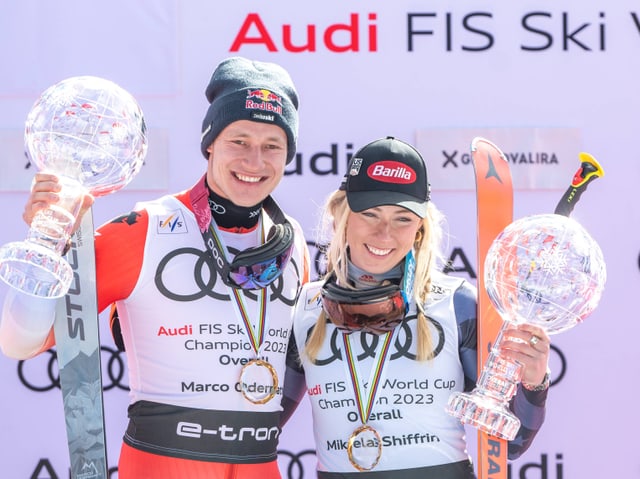 Marco Odermatt und Mikaela Shiffrin