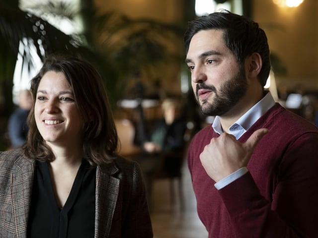 Meyer und Wermuth im Bundeshaus.