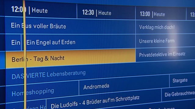 Digital-TV-Anzeige