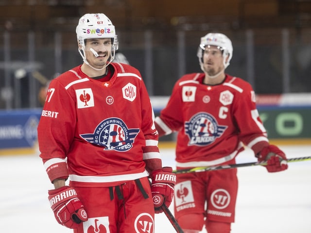 Lakers-Spieler Nathan Vouardoux und Roman Cervenka enttäuscht.