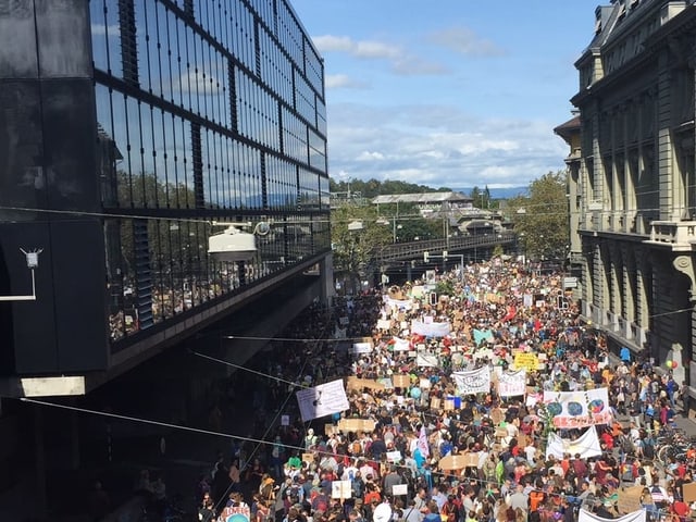 Demonstrationszug.