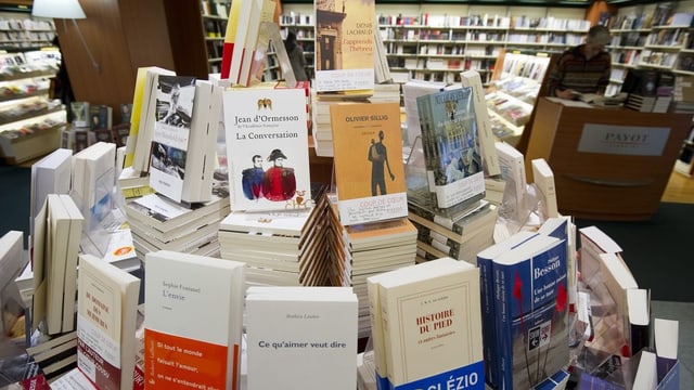 Bücher in einem Buchladen.