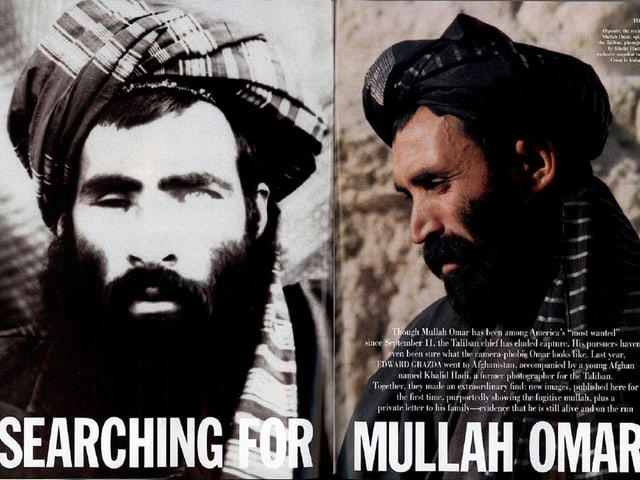 Zwei Bilder von Mullah Omar