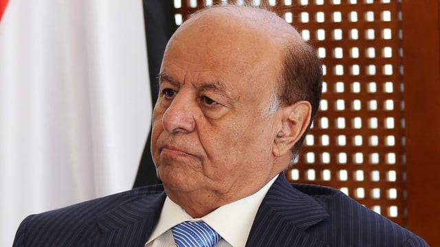 Porträtbild von Jemens Präsident Abed Rabbo Mansur Hadi 