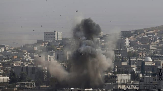 Detonation in Stadt Kobane