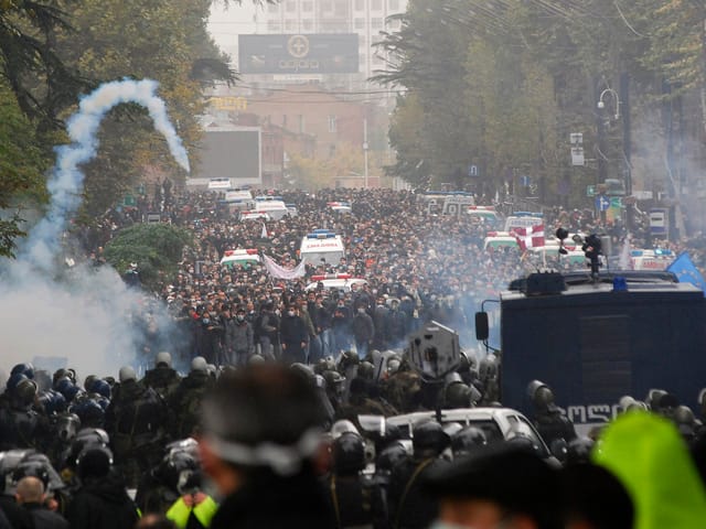 Grossdemonstration in Georgien.