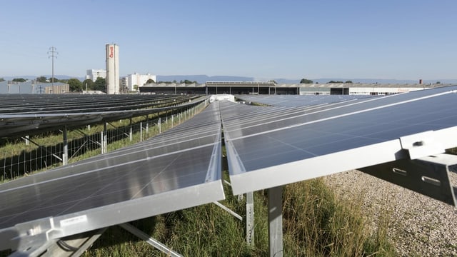 Der Solarpark La Boverie in Payerne.