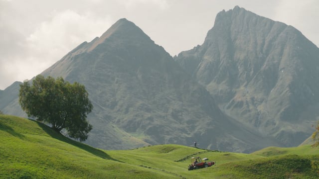 Eine idyllische Berglandschaft