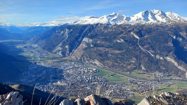 Blick vom Fürhörnli auf Chur