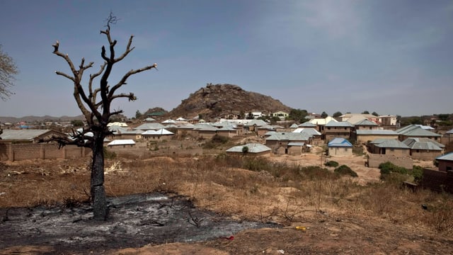 Ein Dorf in Nigeria. 