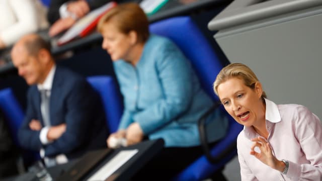 AfD-Abgeordnete Alice Weidel spricht im Bundestag