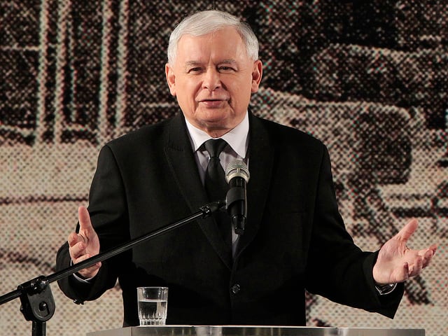 Der polnische Politiker Jaroslaw Kaczynski