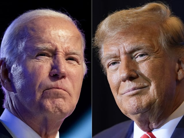 Trump und Biden in einer Fotocollage