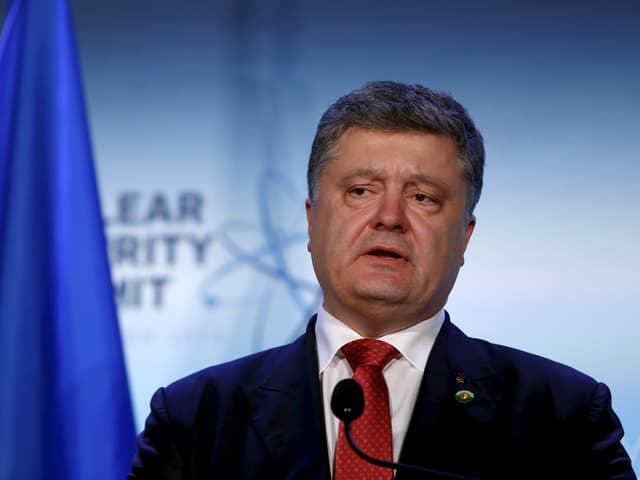 Bild vom ukrainischen Präsidenten Petro Poroschenko