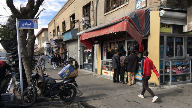 Strasse in Teheran.