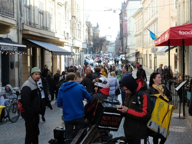 Strassenleben in Lwiw.