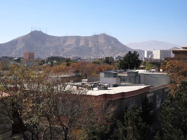 TV-Mountain in Kabul: benannt nach den vielen Fernsehantennen darauf.